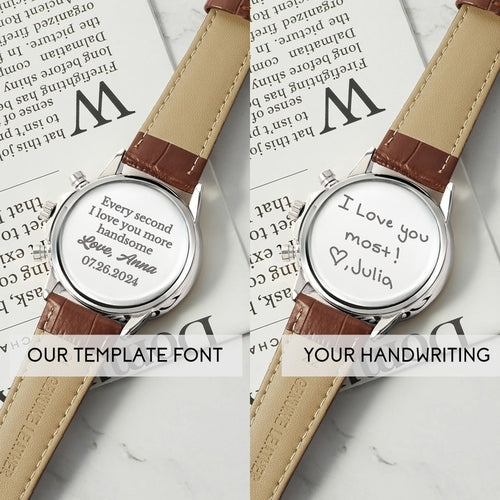 Handwriting Gifts for Groom, Groom Watch, Wedding Watch for Groom AO