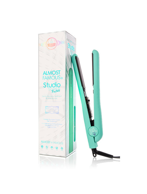 Almost Famous 1.25" Studio Series Flat Iron with Luxe Gemstone Plates AO