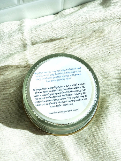 Space Clearing Candle/ Intention Candle / Organic Soy Candle / Candle AO