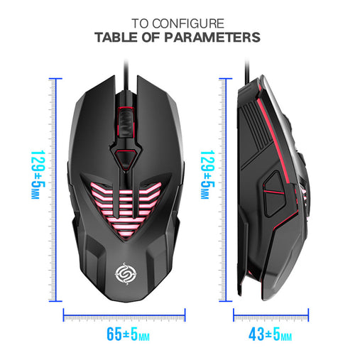 Office Gaming Computer Usb Wired Mouse AO
