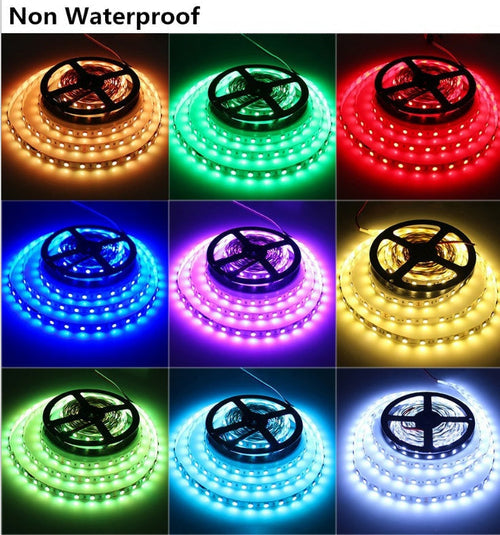LED Light Strips Highlight 60 Light Beads Epoxy Waterproof Soft Strips AO