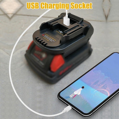 USB Battery Adapter Converter For 20V DEWALT Milwaukee M18 Convert To AO