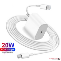 2024 20W USB-C Fast Charger PD Adapter Cable For iPhone 14/13/12/11 XR AO