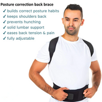 Posture Corrector Support Magnetic Back Shoulder Brace Belt Band For AO