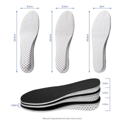 Men Women Invisible Height Increase Insoles Heel Lift Taller Shoe AO