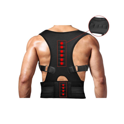 Posture Corrector Support Magnetic Back Shoulder Brace Belt Band For AO