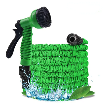 Expanding Expandable Flexible Garden Water Hose w Spray Nozzle 25, 50, AO