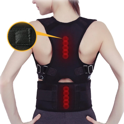 Posture Corrector Support Magnetic Back Shoulder Brace Belt Band For AO
