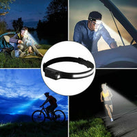 COB LED Headlamp USB Rechargeable Headlight Torch Work Light Bar Head AO