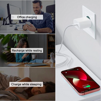 2024 20W USB-C Fast Charger PD Adapter Cable For iPhone 14/13/12/11 XR AO