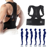 Posture Corrector Support Magnetic Back Shoulder Brace Belt Band For AO