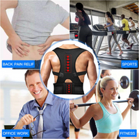 Posture Corrector Support Magnetic Back Shoulder Brace Belt Band For AO