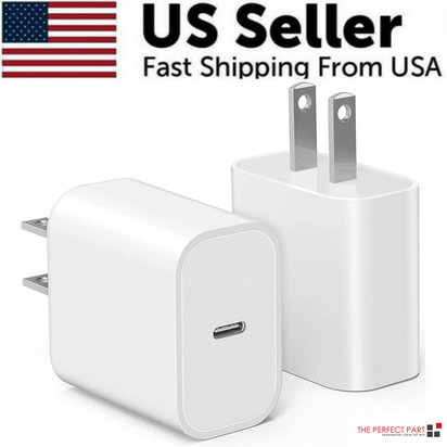 2024 20W USB-C Fast Charger PD Adapter Cable For iPhone 14/13/12/11 XR AO