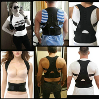Posture Corrector Support Magnetic Back Shoulder Brace Belt Band For AO
