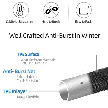 4X Stronger Deluxe Expandable Flexible Garden Hose Water Hose 25, 50, AO