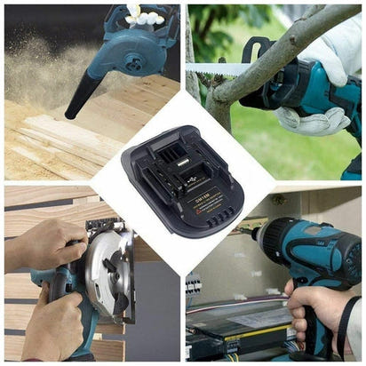 USB Battery Adapter Converter For 20V DEWALT Milwaukee M18 Convert To AO