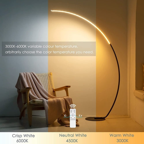 RGBW Modern Curve Floor Lamp | New Version AO