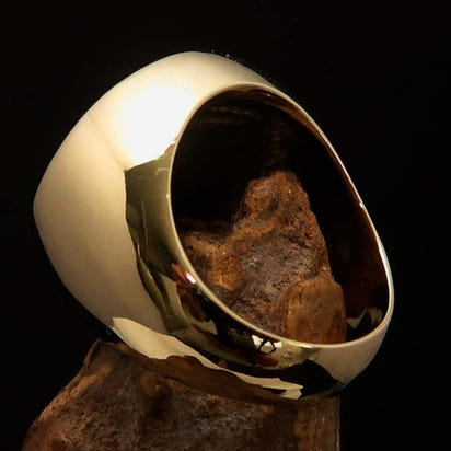 Perfectly crafted Men's Masonic Skull Ring Red - Solid Brass AO