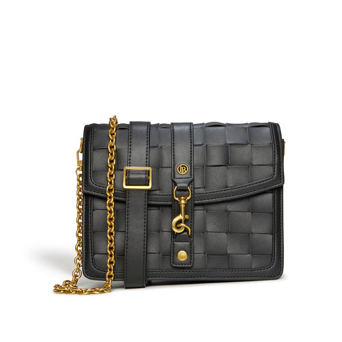 Daisy Black Vegan Shoulder & Crossbody Bag AO