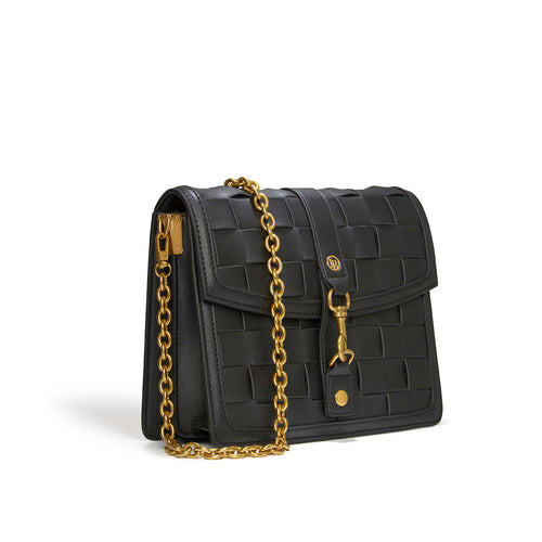 Daisy Black Vegan Shoulder & Crossbody Bag AO