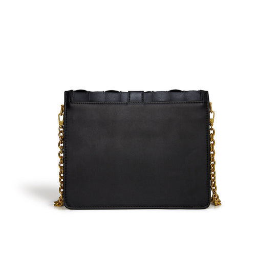 Daisy Black Vegan Shoulder & Crossbody Bag AO