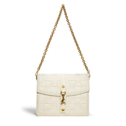 Daisy White Vegan Shoulder & Crossbody Bag AO
