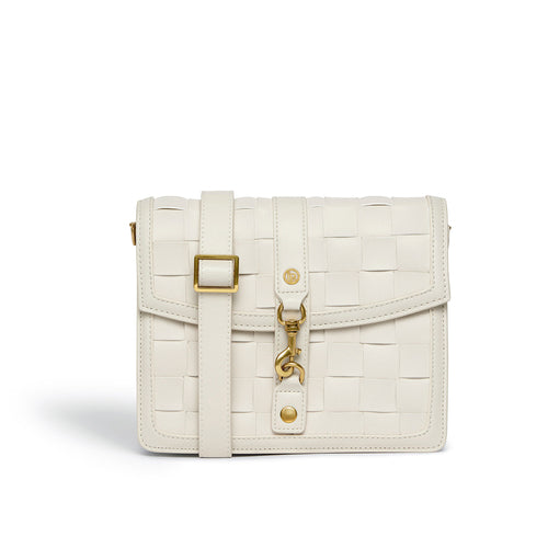 Daisy White Vegan Shoulder & Crossbody Bag AO