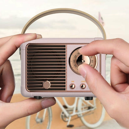 Bluetooth Compact Retro Speakers with Radio AO