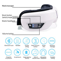 6D Smart Eye Massager Vibration Airbag Compress Eye Care Instrument AO