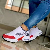 Casual Breathable Wedges Ladies Walking Sneakers Flat Women Shoes AO