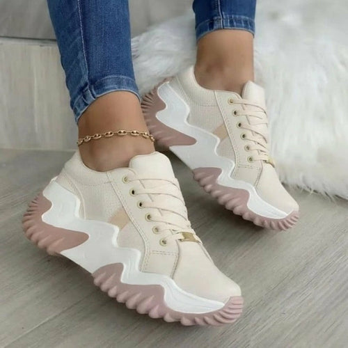 Summer Women's Sneakers Thick Bottom Canvas Casual Shoes AO