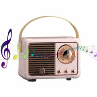 Bluetooth Compact Retro Speakers with Radio AO