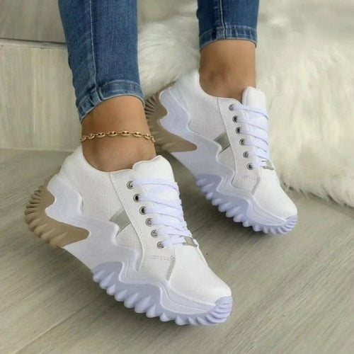 Summer Women's Sneakers Thick Bottom Canvas Casual Shoes AO