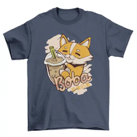 Corgi bubble tea t-shirt AO