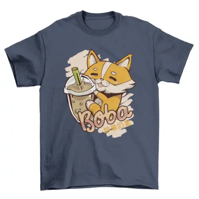 Corgi bubble tea t-shirt AO