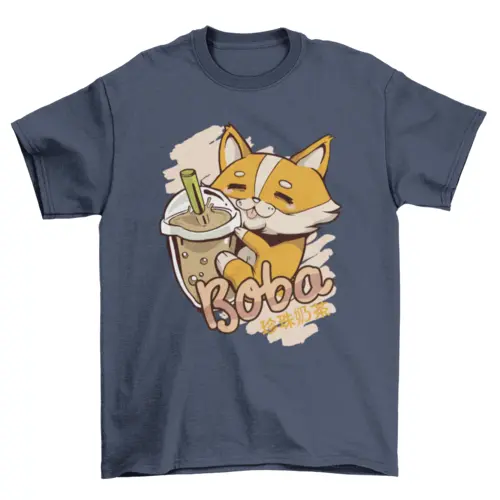 Corgi bubble tea t-shirt AO