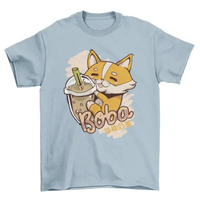 Corgi bubble tea t-shirt AO