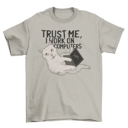 Computer cat t-shirt AO