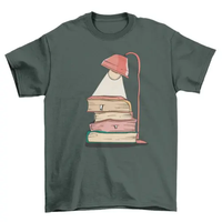Lamp Books T-shirt Design AO