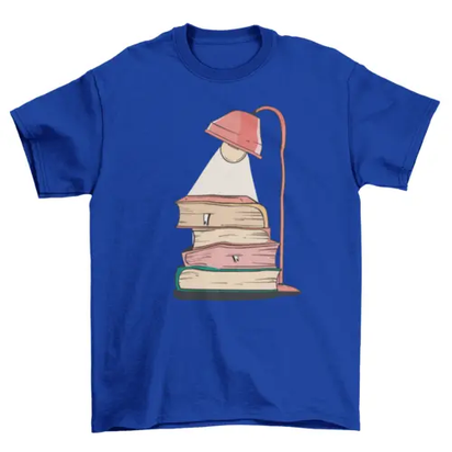Lamp Books T-shirt Design AO