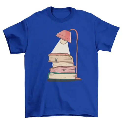 Lamp Books T-shirt Design AO