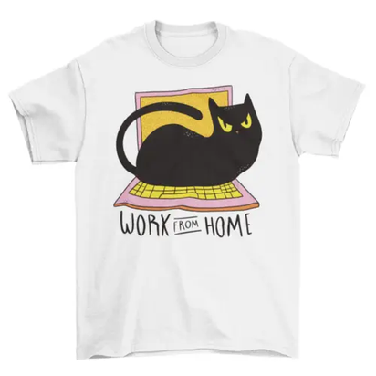 Home office cat t-shirt AO