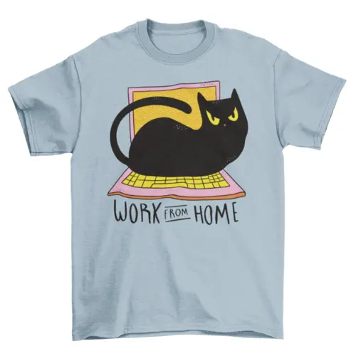 Home office cat t-shirt AO