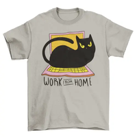 Home office cat t-shirt AO