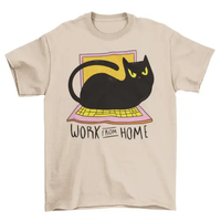 Home office cat t-shirt AO
