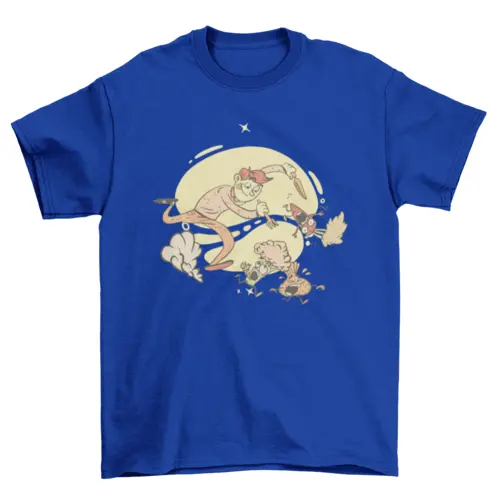 Chasing vegetables t-shirt design AO