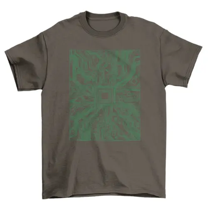 Computer circuit board t-shirt AO