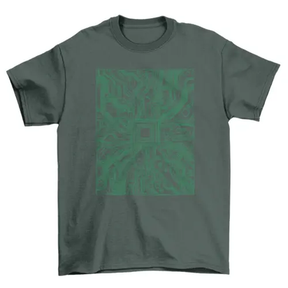 Computer circuit board t-shirt AO