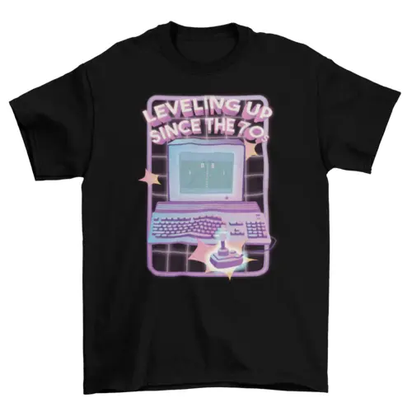 70's computer videogame retro t-shirt AO