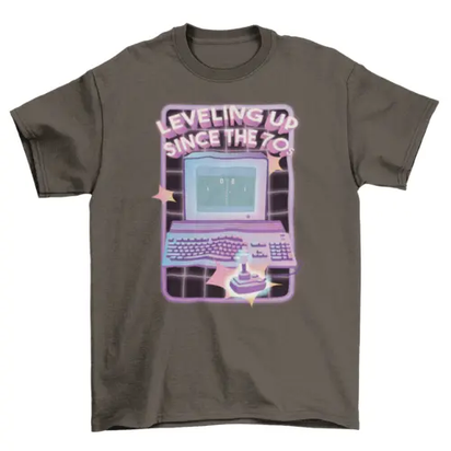 70's computer videogame retro t-shirt AO